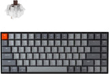 K2 75% Layout RGB Bluetooth Wireless Mechanical Keyboard with Super Brown Switch/Anti Ghosting/N-Key Rollover, Compact 84 Keys USB Wired Gaming Keyboard for Mac Windows-Version 2