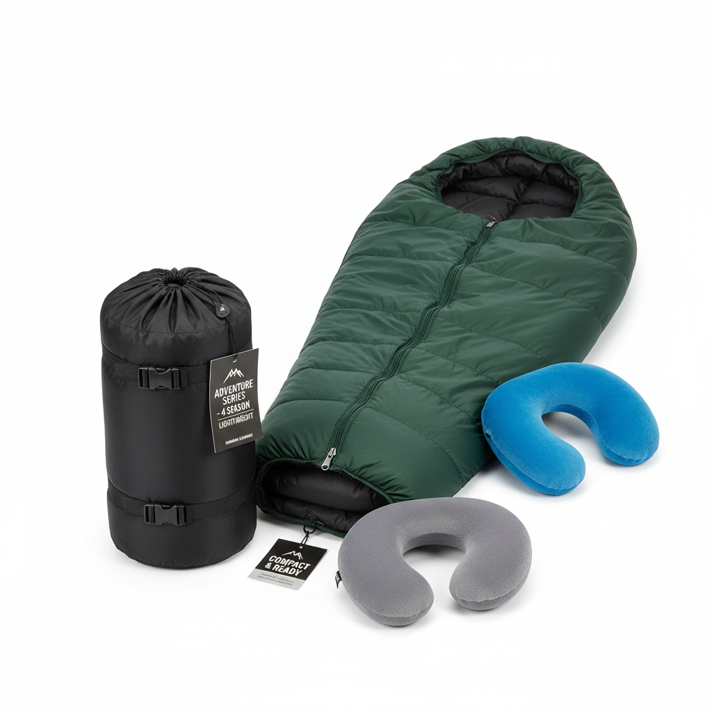 4 season camping sleeping bag | lightweight hiking sleeping bag | travel sleeping bag with pillow | warm outdoor sleeping bag | camping sleeping bag adults kids | portable sleeping bag set | washable camping sleeping bag | compact travel sleeping bag