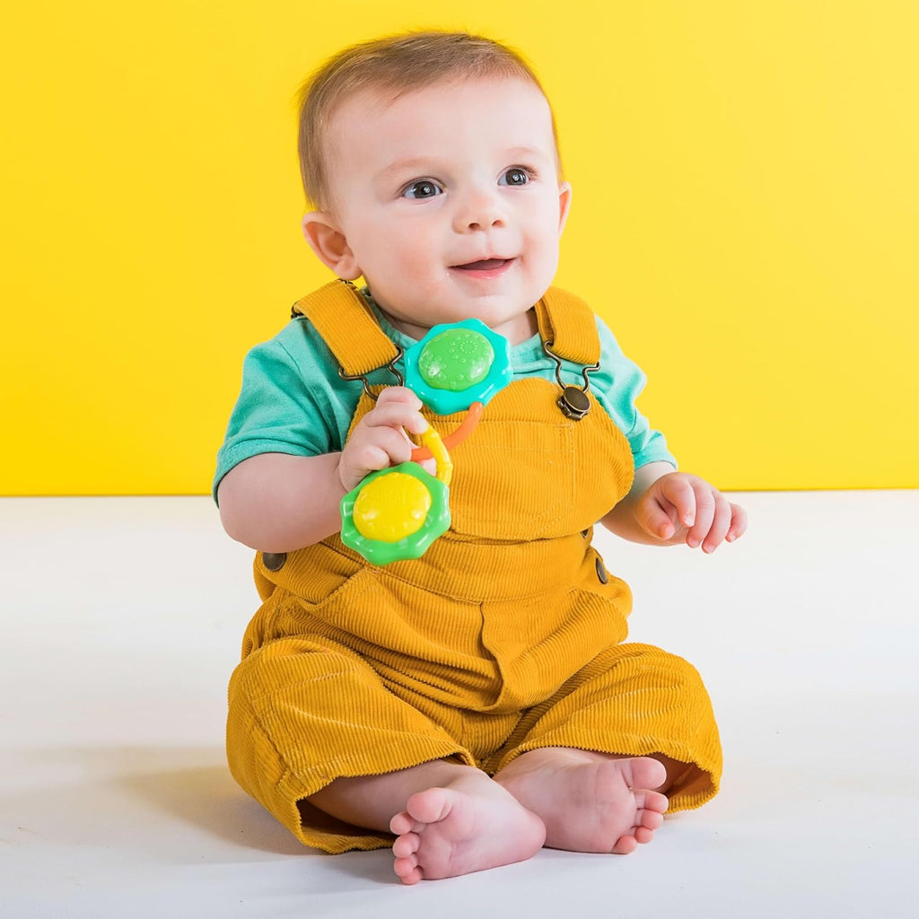 Rattle & Shake Barbell Toy, Ages 3 Months and up Green