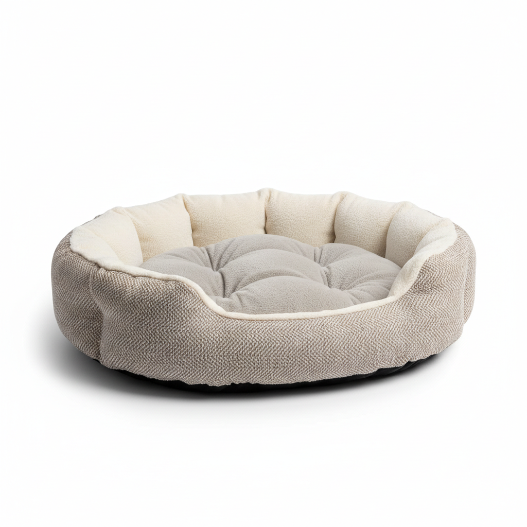Cozy plush pet bed | Soft calming dog bed | Washable pet bed | Fluffy cat bed | Plush pet cushion | Cozy dog sleeping bed | Soft pet bed for cats | Calming pet bed