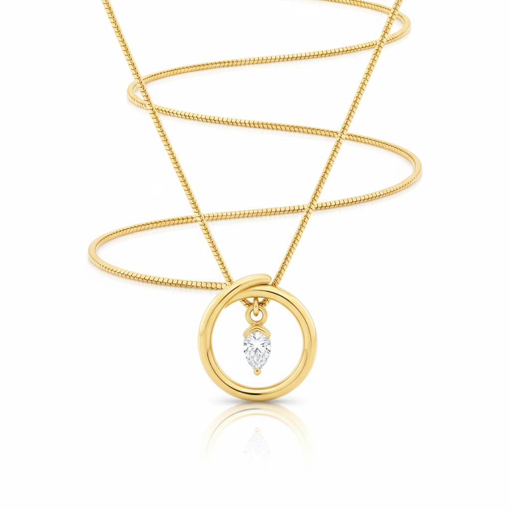 Gold pendant necklace | Elegant women necklace | Stylish gold jewelry | Fashion pendant necklace | Luxury gold necklace | Women gold accessory | Elegant fashion necklace | Gold jewelry for women