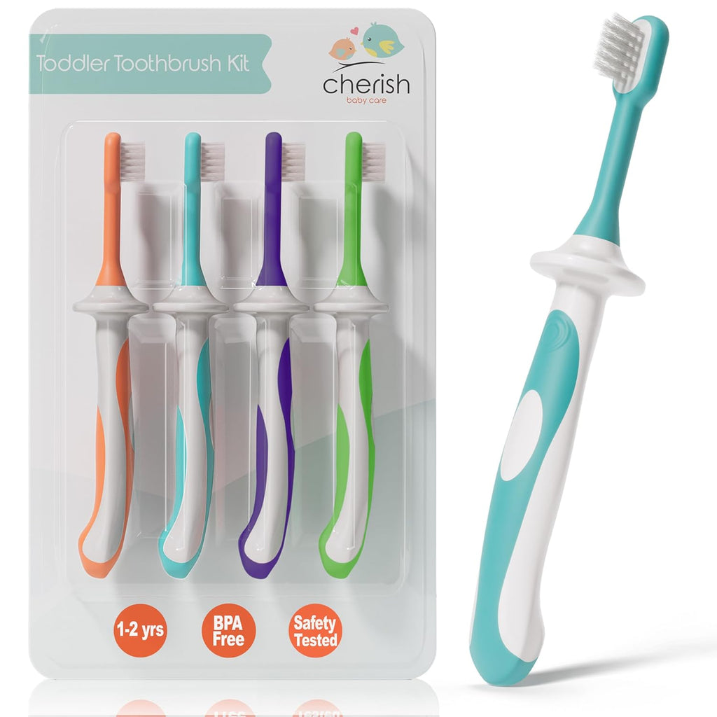 Toddler toothbrush set | BPA free kids toothbrush | soft toothbrush for toddlers | baby toothbrush 1-2 years | pediatric dentist toothbrush | kids oral care toothbrush | first toothbrush set | toddler soft grip toothbrush