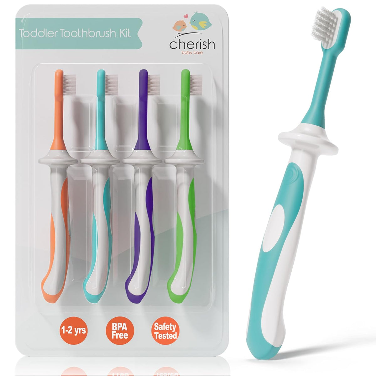 Toddler toothbrush set | BPA free kids toothbrush | soft toothbrush for toddlers | baby toothbrush 1-2 years | pediatric dentist toothbrush | kids oral care toothbrush | first toothbrush set | toddler soft grip toothbrush
