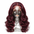 burgundy lace front wig human hair | 13x4 deep wave wig 99J | brazilian virgin hair wig burgundy | HD lace frontal wig 22 inch | 180 density human hair wig | red deep wave lace wig | natural hairline human hair wig | pre plucked lace front wig