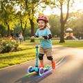3 wheel kids scooter | Toddler kick scooter | Light up wheels scooter | Kids scooter ages 3–6 | Boys and girls scooter toy | Beginner kids scooter | LED wheel scooter for kids | Mini scooter for children