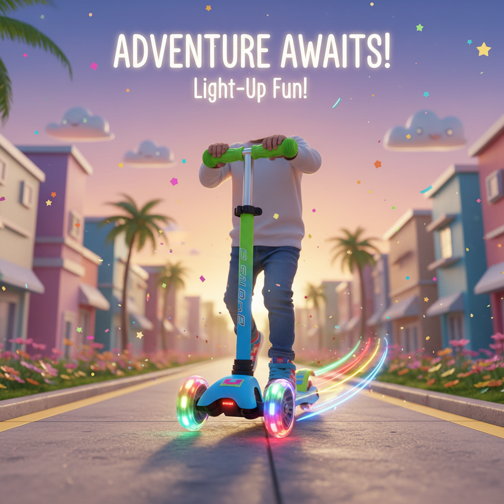 Kids Scooter LED Wheels